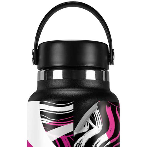 Pink and White Hipster Hydro Flask 32oz Wide Mouth Skin